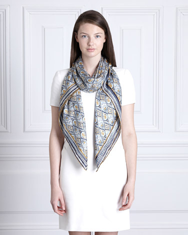 Paul Costelloe Living Morocco Print Silk Scarf